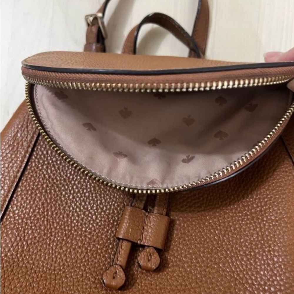 kate spade Pebble Leather Mini Backpack in Tan - Picture 9 of 9